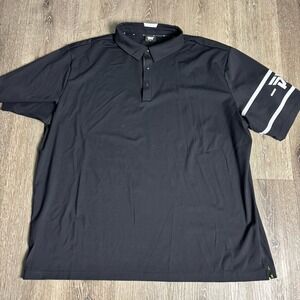PXG Parsons Xtreme Golf Men's 3XL Comfort Fit Racer Polo Black Shirt
